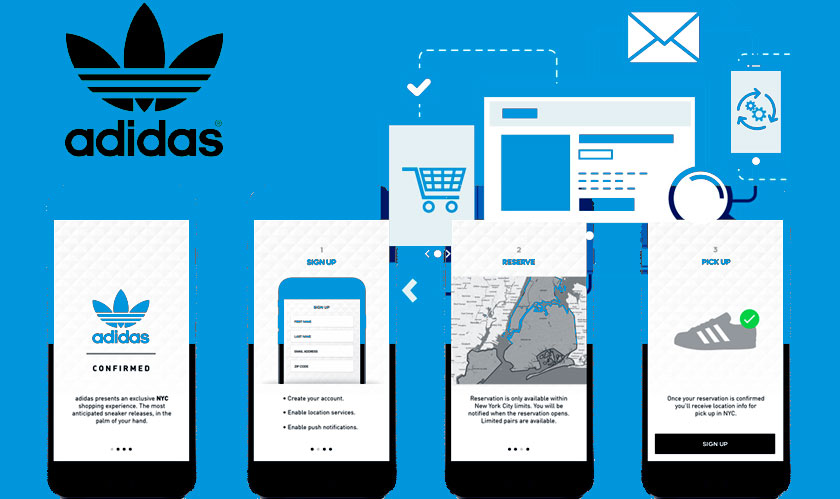 Adidas rolls out its new online 