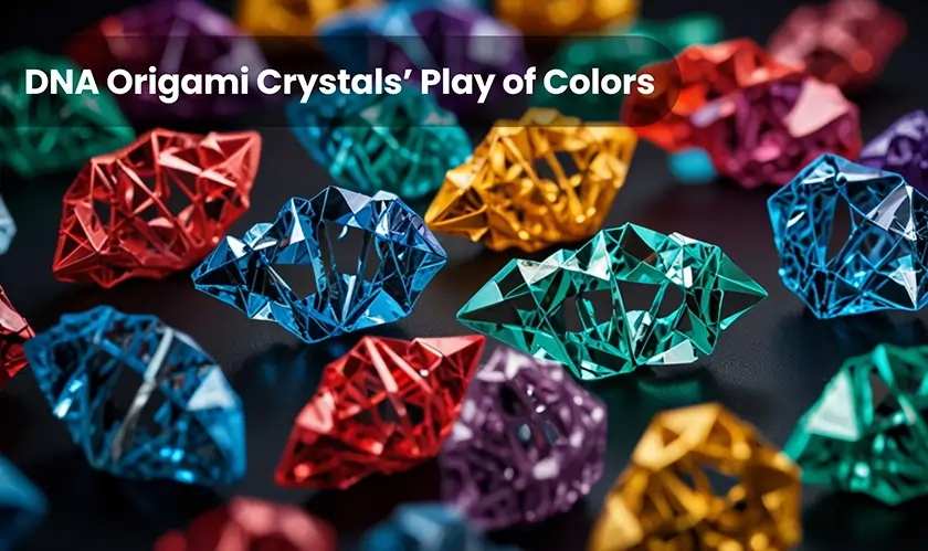  DNA Origami Crystals’ Play of Colors 