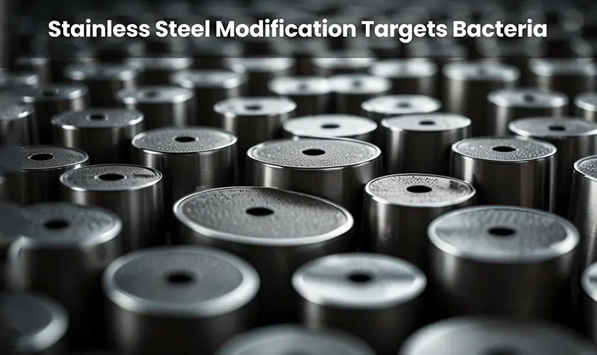  Stainless Steel Modification Targets Bacteria 