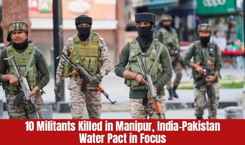 10 Militants Killed in Manipur, India-Pakistan Water Pact in Focus