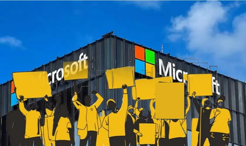 Microsoft Headquarters Sees Protest Over Israel Ties