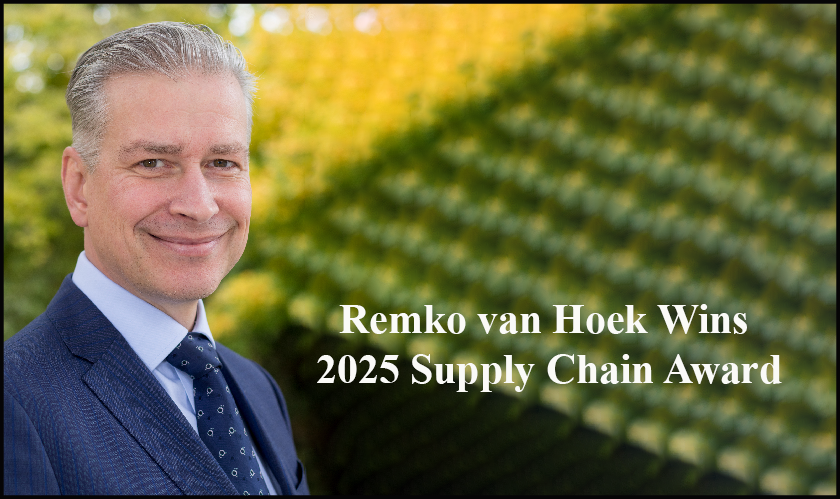 Remko van Hoek Wins 2025 Supply Chain Award