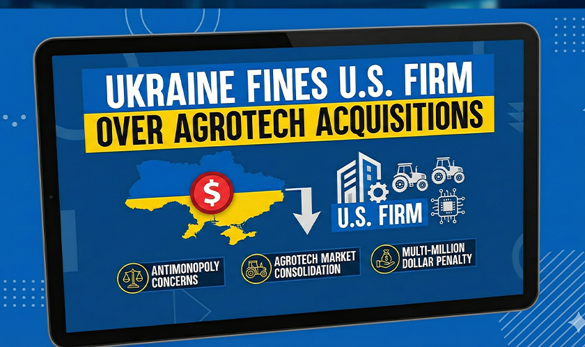 Ukraine Fines U.S. Firm over AgroTech Acquisitions