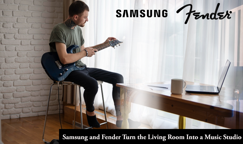 Samsung and Fender Turn the Living Room Into a Music Studio