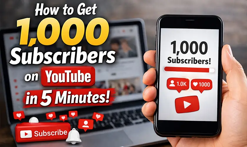 How to Get 1,000 Subscribers on YouTube in 5 Minutes