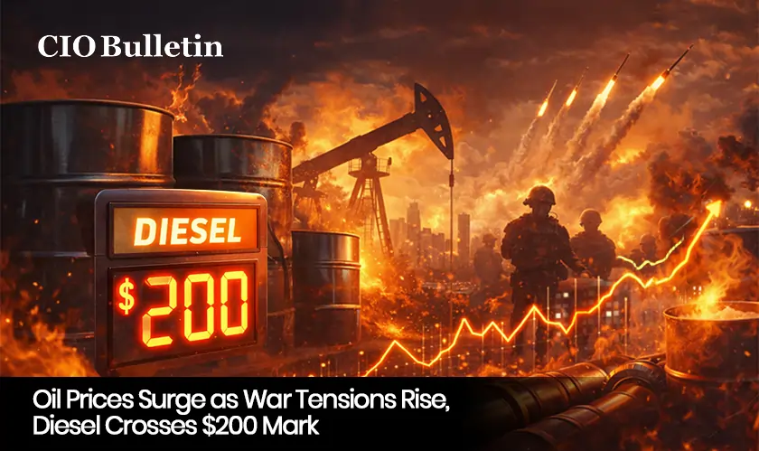 Oil Prices Surge as War Tensions Rise, Diesel Crosses $200 Mark