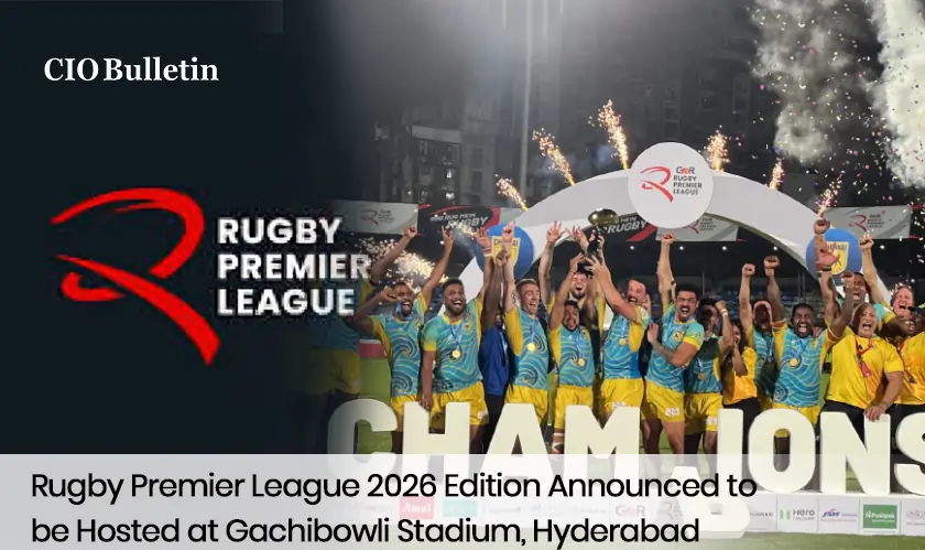 Rugby Premier League 2026 Edition Announced to be Hosted at Gachibowli Stadium, Hyderabad