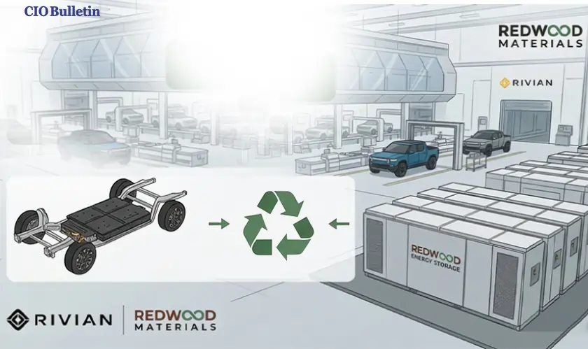 Rivian and Redwood Materials Partner for Battery Energy Storage in Manufacturing