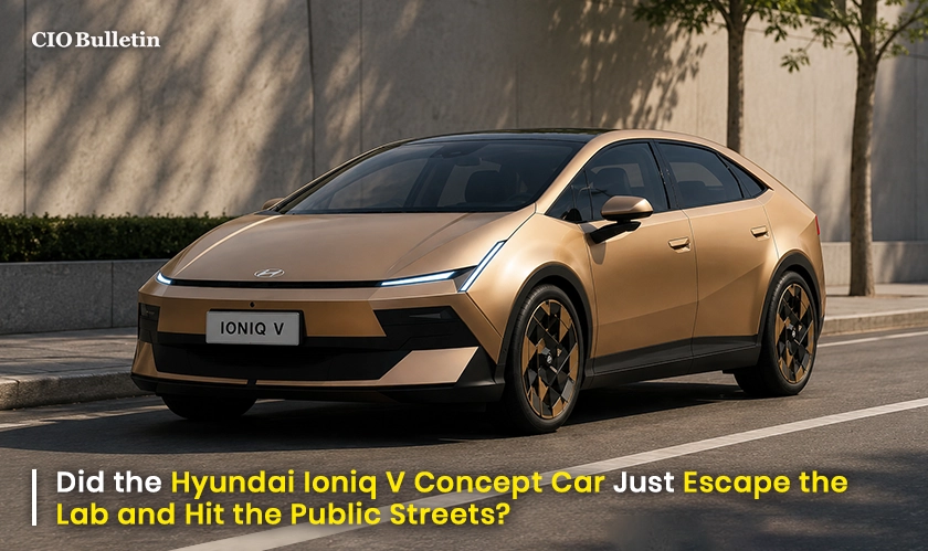  Hyundai Ioniq V Concept Car Entering Roads 