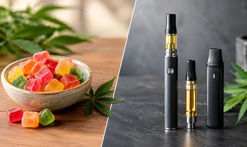 6 Differences Between THC Gummies and Vape Products