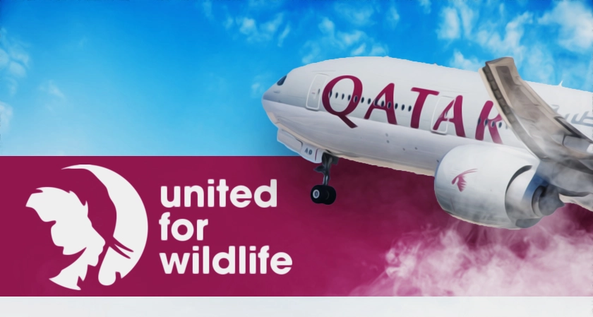 United for Wildlife partners with Qatar Airways