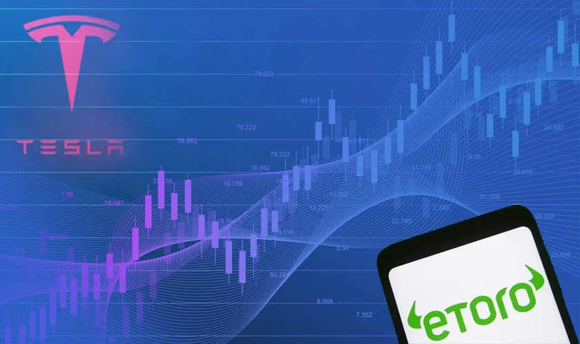 tesla stock on eToro