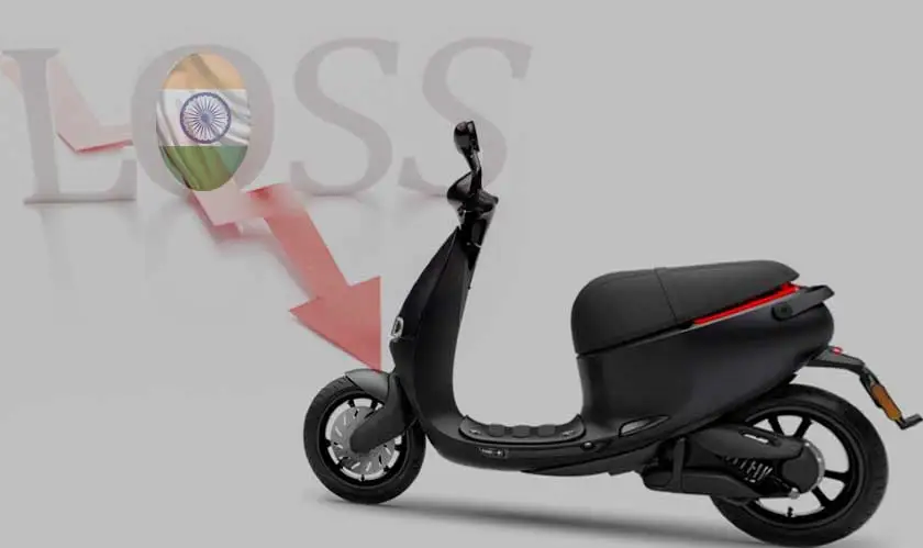 India EV scooter startups losses