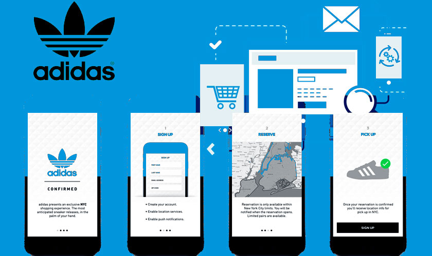 Adidas rolls out its new online shopping application
