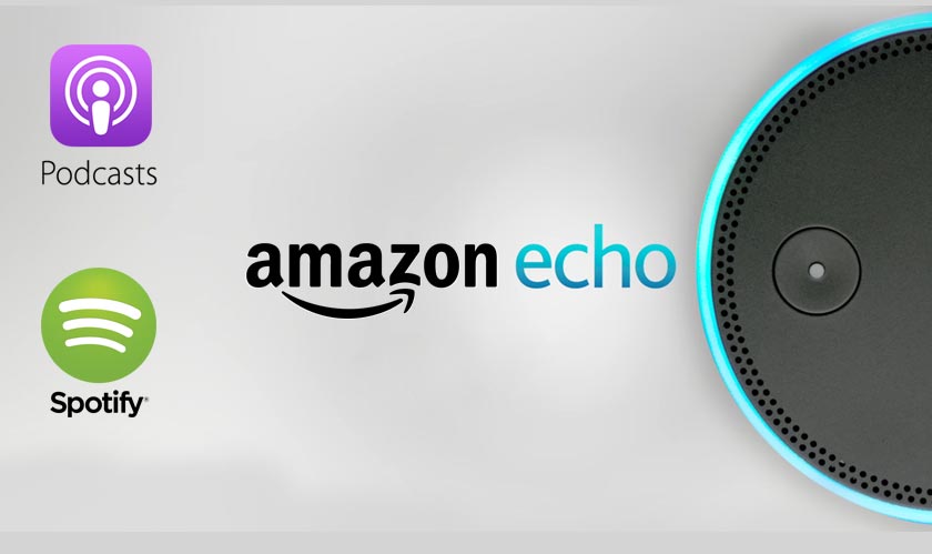 Echo devices can now play Apple and Spotify podcasts in the US