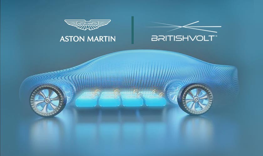 Aston Martin partners with Britishvolt to develop battery cell technology
