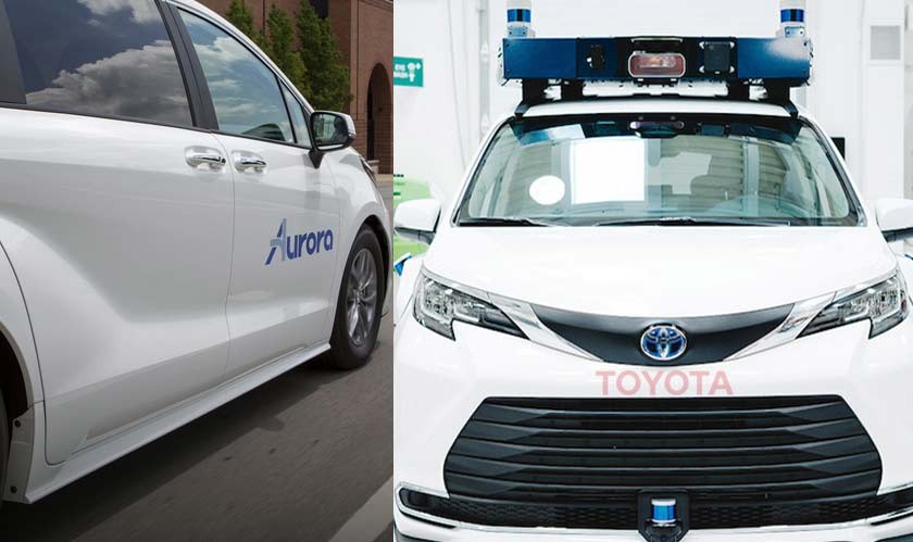 Aurora and Toyota to test robotaxis in Texas