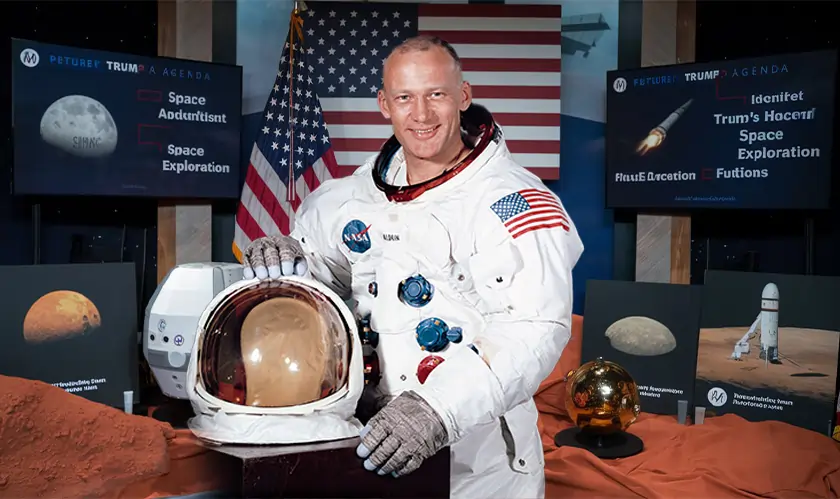 Former astronaut Buzz Aldrin supports Trump’s agenda, supports space exploration