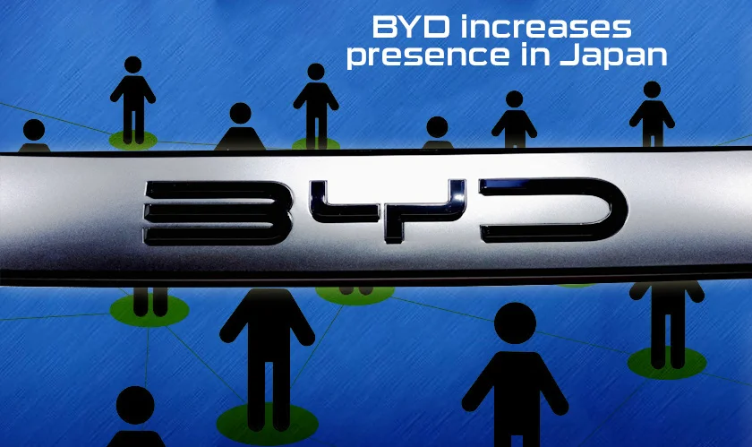 BYD increases presence in Japan