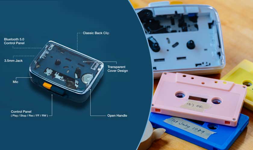 Cassette tape is revived with new Bluetooth technology 5.0