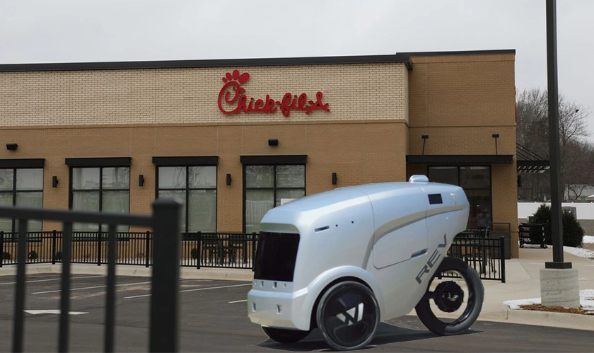 Chick-fil-A enlists Refraction AI for autonomous delivery in Austin