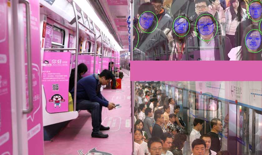 Facial recognition for subway tickets in China