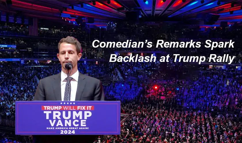  Comedian’s Remarks Spark Backlash at Trump Rally 