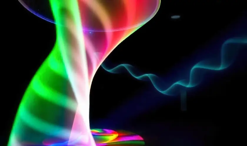  Die DNA des Lichtes, Ilka Henkel, light art, LED technology, light painting 