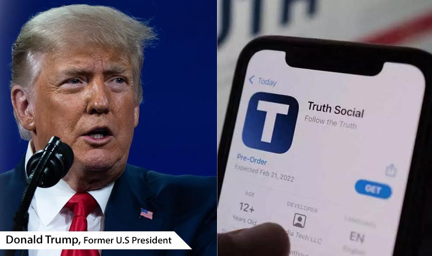 Former U. S President Donald Trump launches new social media named TRUTH Social