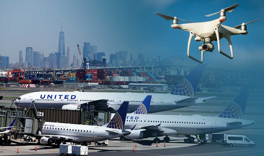 Newark International Airport flutters after drone sightings