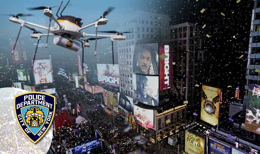 Drones to monitor New York City's Times Square