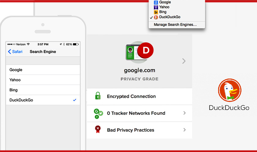 DuckDuckGo incorporates Tracker blocking tools