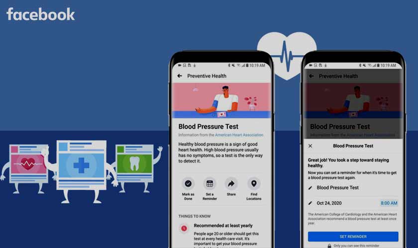 Facebook launches its Preventive Health tool