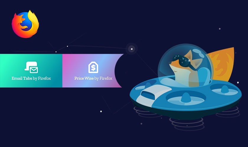 Firefox browser's two new extensions track product price, and email links