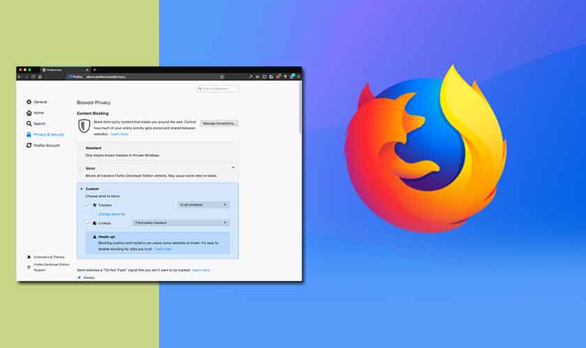 Firefox 65 gives users more power to control ad trackers