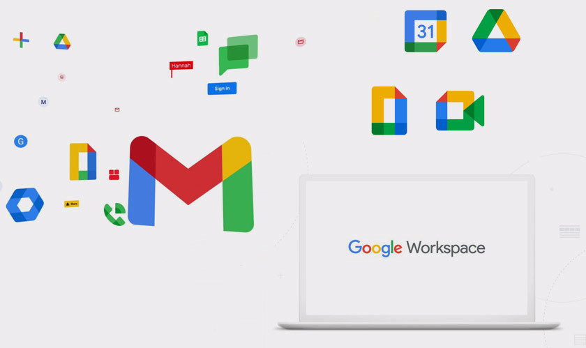 G Suite rebranded to Google Workspace with redesigned icons