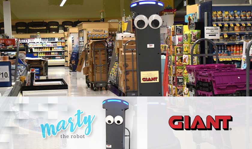 Giant Food Stores created a googly-eyed robot