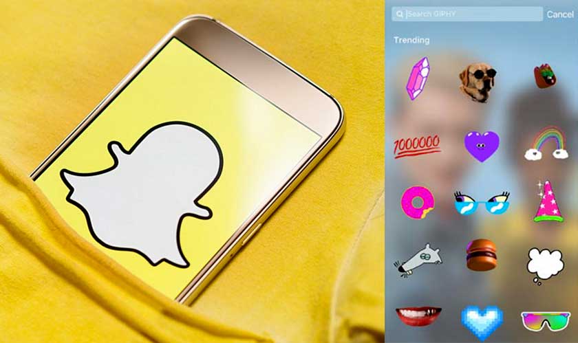 Giphy GIF Stickers for your Snapchat Stories