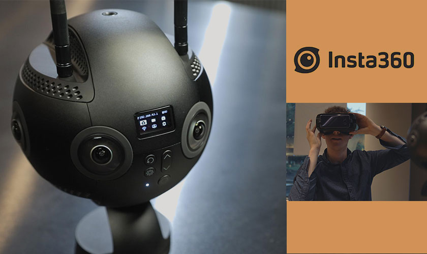 Insta360 Pro 2 with 6 cameras shoots 360° panoramas