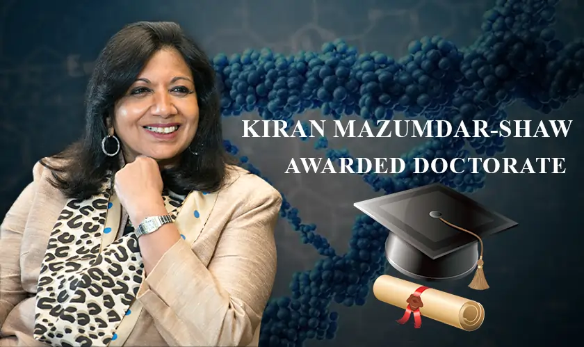 Kiran Mazumdar-Shaw Awarded Doctorate
