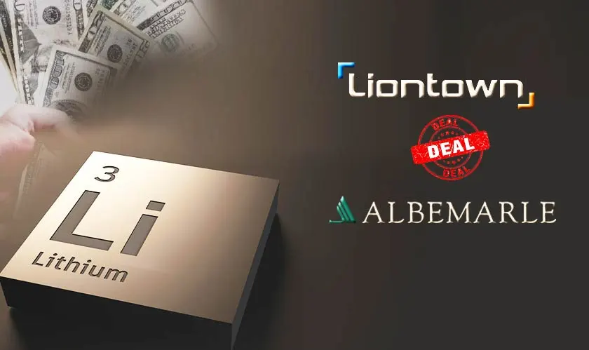 Liontown backs Albemarle deal