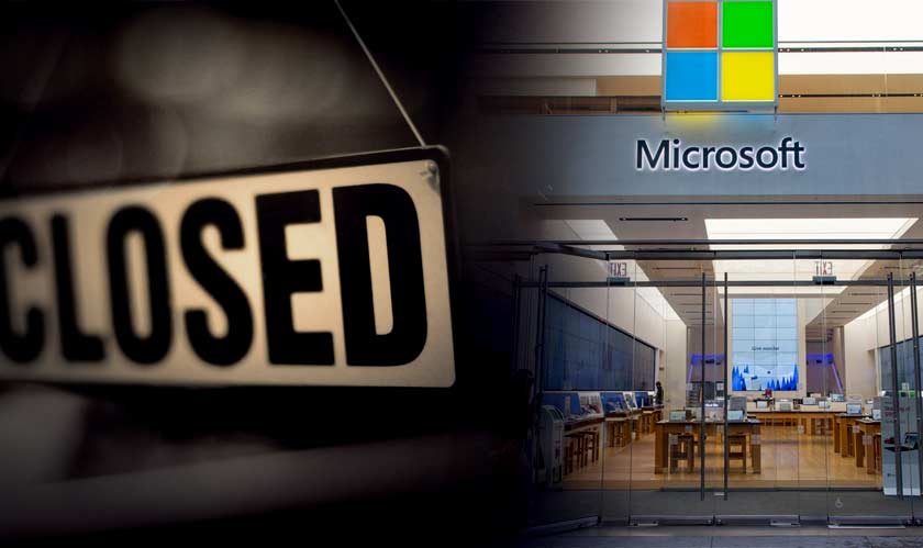 Microsoft is bringing down the shutter of all its retail stores