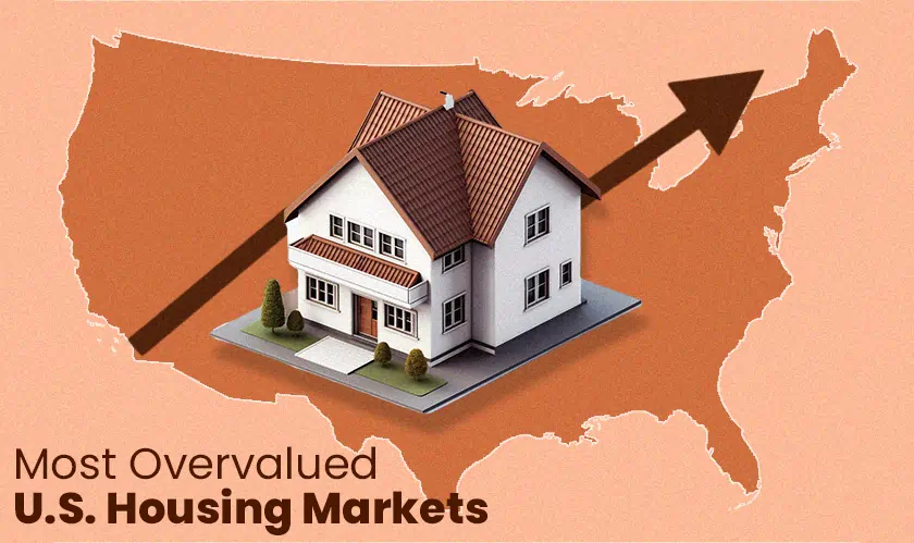 overvalued U.S. housing markets, Hawaii, California, mortgage rates, rental