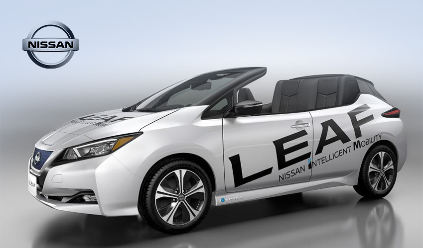 Nissan Leaf open top is ravishing