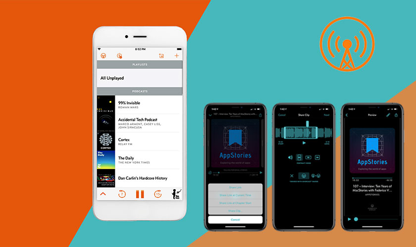 New feature on Overcast allows users to share podcast clips