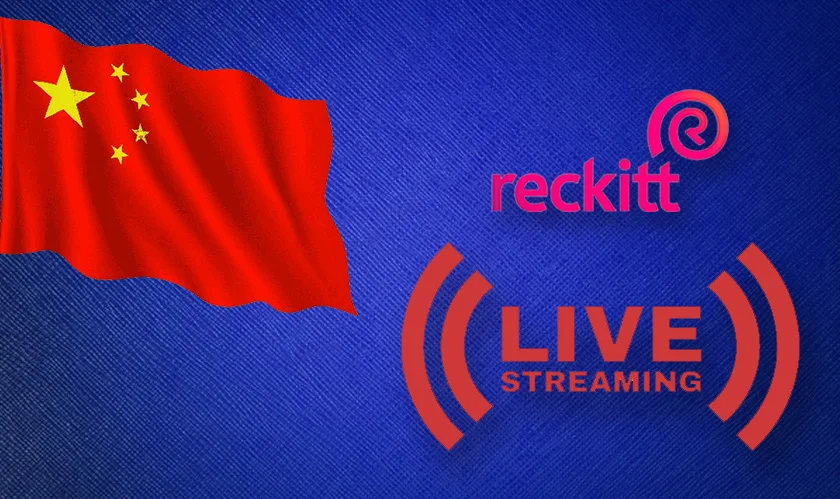 Reckitt livestreaming promote condoms in China