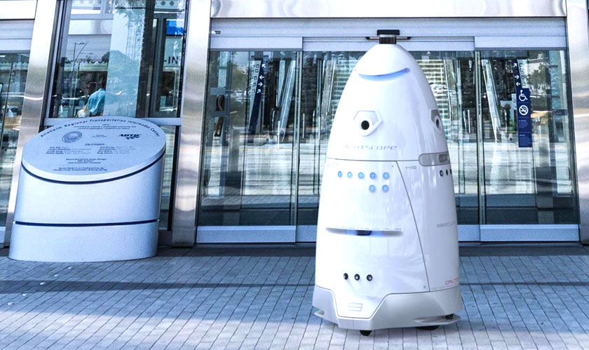 Robot sacked for vandalism and threat