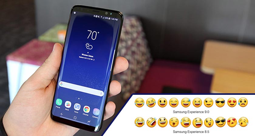 Samsung Experience 9.0 has not only introduced android oreo but reshaped emojis too!