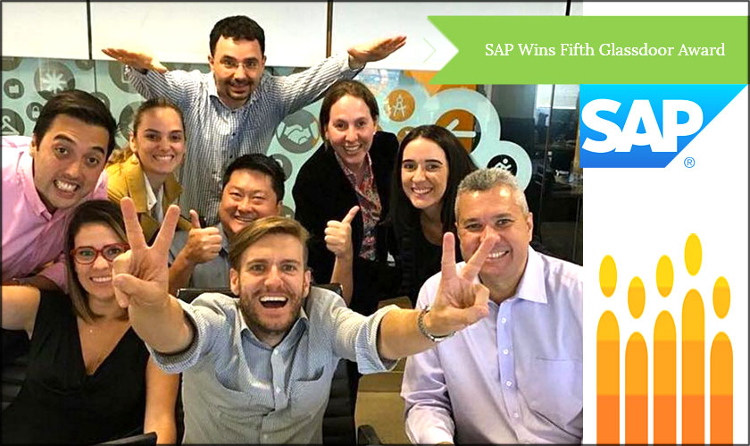 SAP has set a new record of winning five consecutive awards from Glassdoor