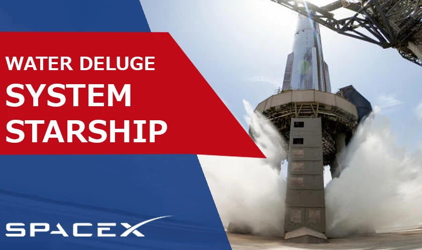 SpaceX tests water deluge system Starship